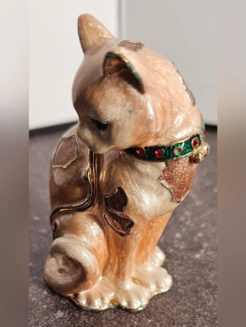 Kingspoint Designs Cat Trinket Box with Matching Necklace